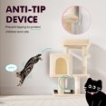 thumbnail image 5 of Einfach 29" Cat Tree Tower with Plush Perch Condo House for Indoor Cats & Scratching Post, Beige, 5 of 7