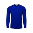 thumbnail image 1 of Shaka Wear Mens Max Heavy Weight Cotton Long Sleeve Crew Neck T shirt S~7XL, 1 of 3