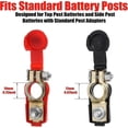 thumbnail image 2 of Pack of 6 Quick Discharge Battery Terminals, Negative and Positive,Car Battery Clamp Connectors, 2 of 5