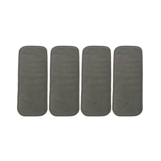 Inserciones de pañales para bebés Bolsillo de carbón de bambú Forros para pañales Forro portátil de viaje reemplazable Fundas de tela de microfibra para niños 4 piezas Inevent BA000357-01