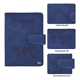 thumbnail image 2 of Porta Pasaporte Funda Protectora Espacio Para Visa Rfid Viaje Azul oscuro, 2 of 3