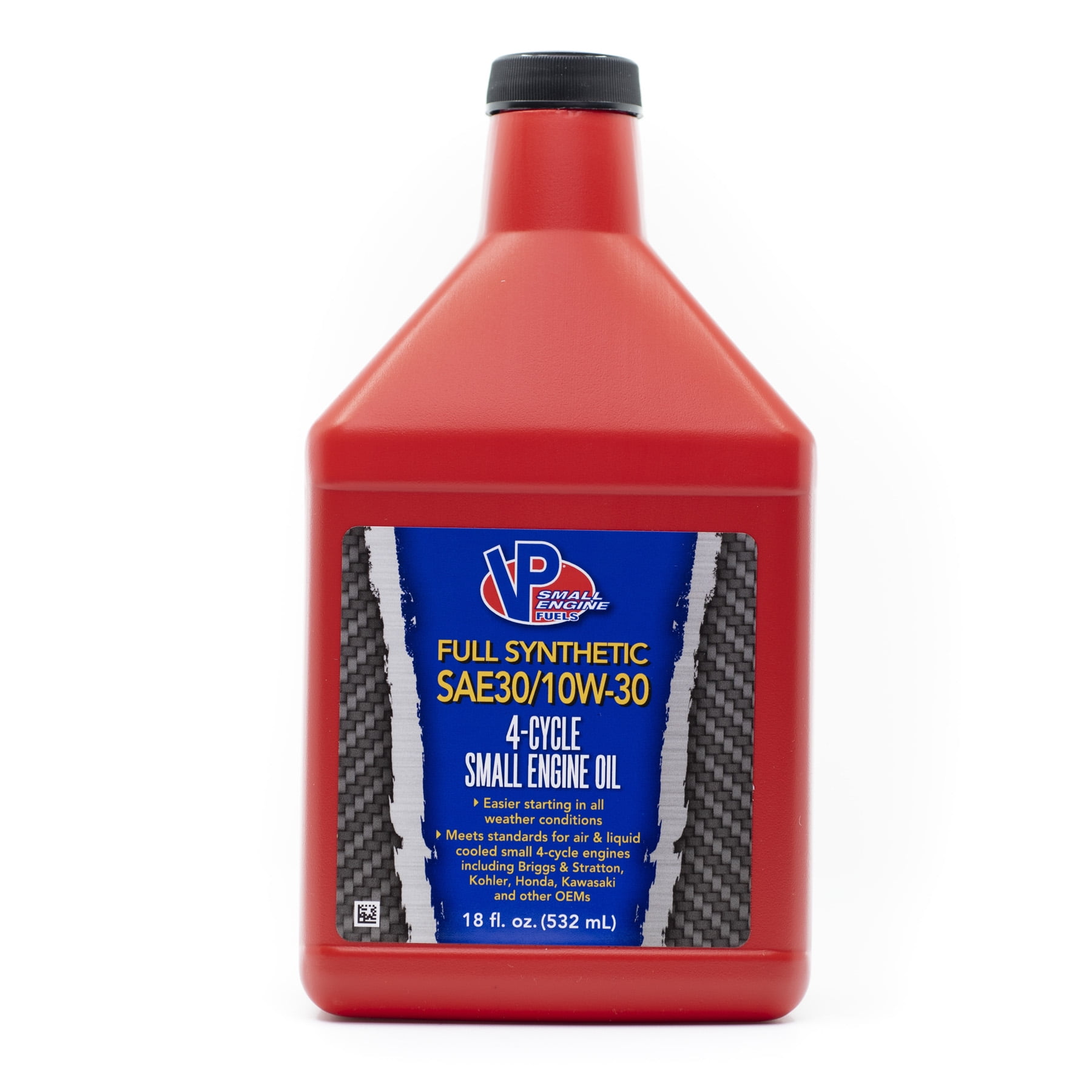 VP Racing Fuels Full Synthetic SAE 10W-30 4-Cycle Small Engine Oil 18 oz - 2927