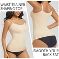 thumbnail image 2 of Débardeurs Gainants pour Femmes Contrôle du Ventre Camisole de Compression Col Rond Sans Couture Amincissant, 2 of 4