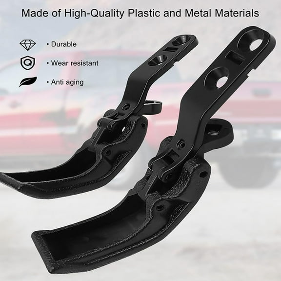 FYUU 2x Black Rear Quatar Window Latch Lock For Toyota Tacoma 4Runner Pickup Hilux