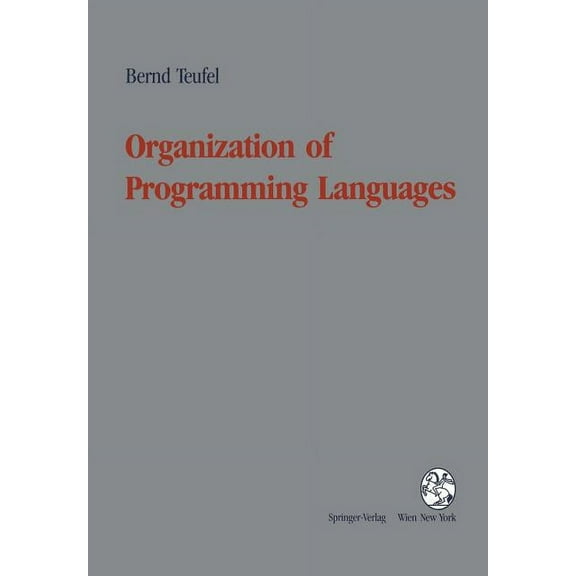 Organization of Programming Languages, (Paperback)