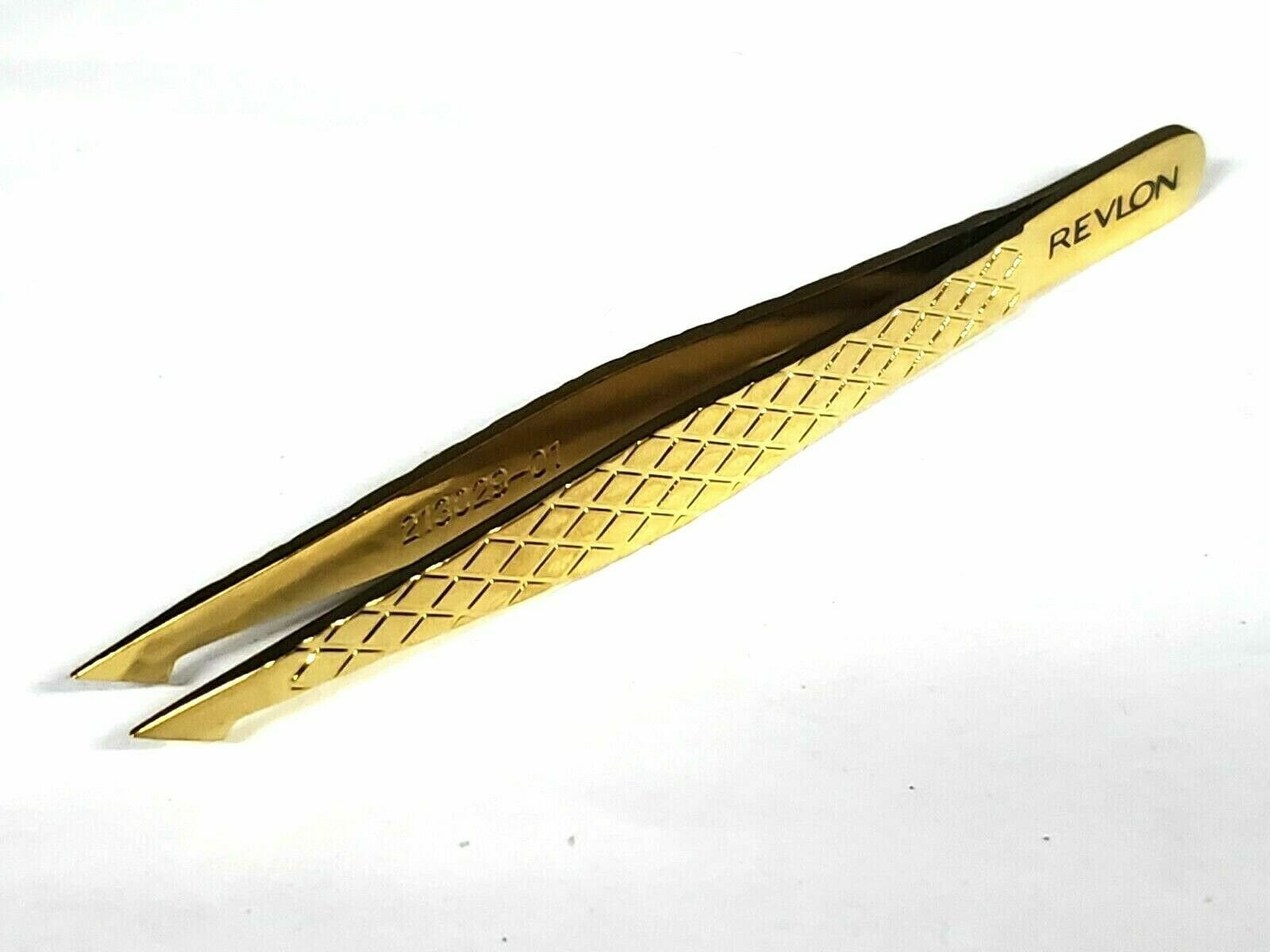 10 Revlon True Precision Tweezer Slanted Pointed Tip GOLD SERIES