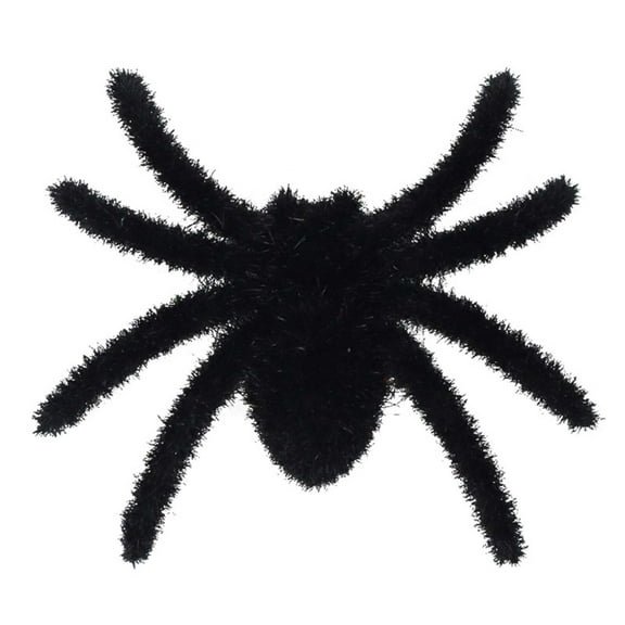 Halloween Prank Spiders 10PCS - Realistic Fuzzy Black Spiders for Scary Decor, Funny Joke Toys & Party Supplies - Small Hairy Spiders
