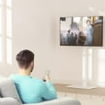 thumbnail image 4 of Floor TV Stand with Power Outlet, Tall TV Stand Mount for 32-75 inch TVs up to 110 lbs, Swivel and Height Adjustable TV Stands with Wood Base for Bedroom, Office(TVDVD-7PW), White, 4 of 8
