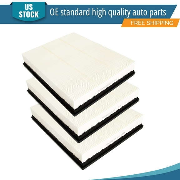 YXPCARS 3PCS Front Engine Air Filter for Ford Ranger 2019 2020 2021 2022 2023 L4 2.3L, New Air Filter Replacement (CA12535, EB3Z-9601B)