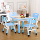 thumbnail image 2 of CazToi Set de Mesa y Sillas para Niños de 5 Piezas, Mesa de Actividades Cuadrada de 60x60cm con 4 Taburetes, 2 of 9