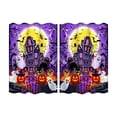 thumbnail image 2 of Gumesh Halloween Kitchen Curtains Cafe Curtains for Bathroom Dining Room Living Room Pocket Window Drapes 2 Panels Set 28"x39", 2 of 6