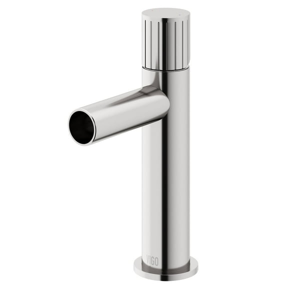 VIGO Ashford Single Handle Single-Hole Bathroom Faucet in Brushed Nickel
