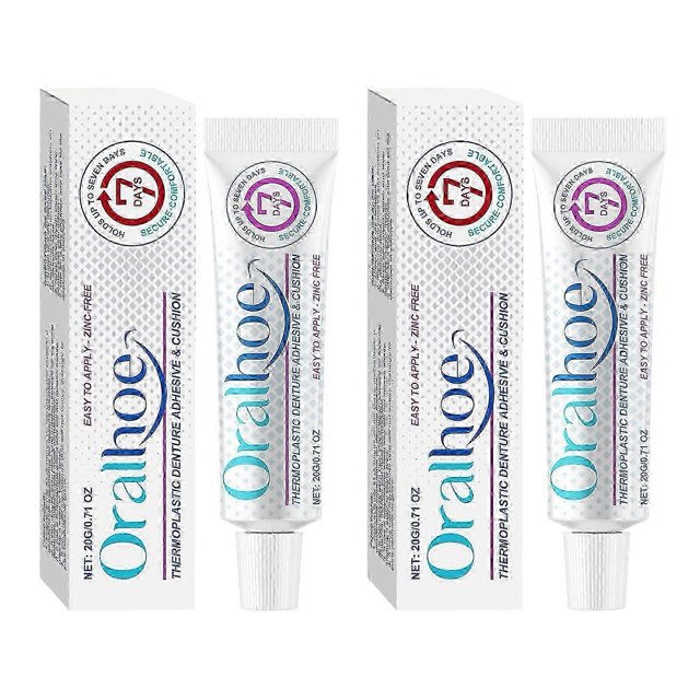 Thermoplastic-Denture Adhesive, Premium Formulas Non Glue Denture-Adhesive Cream, for Refitting Tightening-Dentures