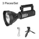 thumbnail image 4 of LED Lloria de búsqueda potente Handy Al aire libre Camping Viajar USB Flashlight 8000mAh Batería de litio Batería blanca Proyector de luz Pequeño con soporte Methold OD002671-02B, 4 of 6