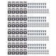 thumbnail image 1 of 200Pcs Corner Bracket 2020 Series Aluminum Profile Connector Set for 6mm Slot Aluminum Profile Accessories, 1 of 5