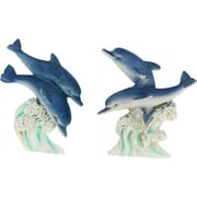 SandT Collection Ocean Themed Decor - Dolphin Set Magnets 3 H inches - Set of 2