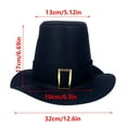 thumbnail image 3 of Costume Top Hat, Black or Colored Felt for Theater, Cosplay and Parties, Perfect for New Year's Eve and Themed Celebrations Black, 3 of 4