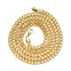 thumbnail image 1 of 1 collar elegante para hombre, de acero inoxidable, chapado en oro cubano, con cadena de eslabones (dorado)., 1 of 5