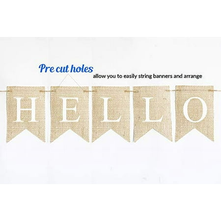 | Concessions Burlap Baseball Banner