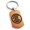 Rose, variant on Stainless Steel Three-Tiered Pine Kamon Crest Engraved Dog Tag Keychain Keyring