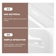 thumbnail image 4 of Wall Mounted Toilet Paper Cover Dispenser White ABS Material Strong Load Bearing Capacity 7.9 Inch, 4 of 9