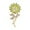 Light Green, variant on Elegant Sunflower Rhinestone Flower Brooch for Women Gold-Toned Crystal Leaf Daisy Blossom Brooches Lapel Pins Dainty Dress Accessories Wedding Valentine Jewelry