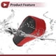 thumbnail image 5 of Cubierta antideslizante para la palanca de cambios del automóvil, protector del mango de cambio para Honda CR-V 2015-2016, rojo y negro, 5 of 6