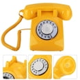 thumbnail image 2 of Ciglow Dise?o Retro, teléfono de Escritorio, teléfono Antiguo clásico, de línea giratoria, de línea asa de Las ni?as (Amarillo) Teléfono Fijo Teléfono Spptty Como se muestra en la descripción, 2 of 2