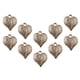 thumbnail image 2 of 10 colgantes de corazón de amor, pendientes hechos a mano, accesorios de joyería de 15 x 17 mm Blanco beige, 2 of 9