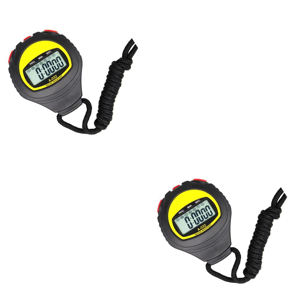 2pcs Large Display Electronic Stopwatch Professional Running Timer