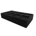 thumbnail image 3 of 6 Qty Cowhide-Black 8 Slot Flocked Storage Tray Inserts - For Merchandise Jewelry & Organization - N'icePackaging, 3 of 10