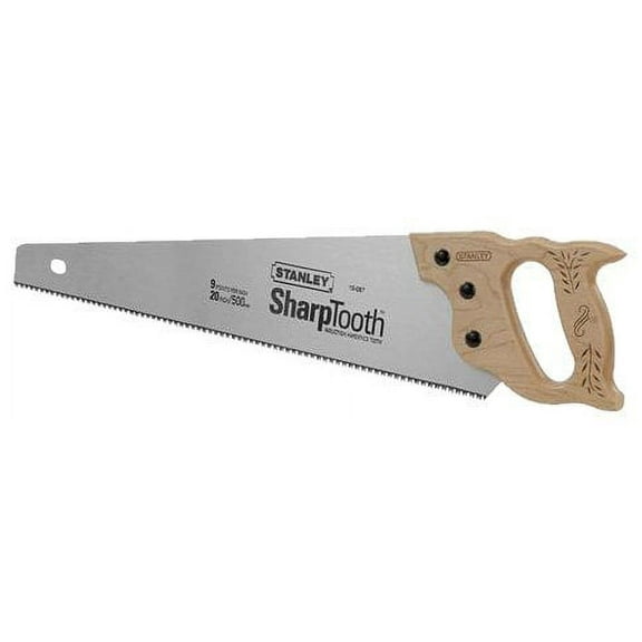 Stanley 15-087 20-Inch, 8-Point Contractor Grade Short Cut Handsaw