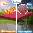 thumbnail image 3 of LUVCMFT Porch Swing Canopy, Replacement Waterproof Swing Top Cover, 3 Seater Garden Swing Seat Canopy Cover, Durable Outdoor Sun Shade Patio Swing Canopy Awning, 3 of 8