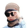 thumbnail image 2 of SPRING PARK Mens Winter Beanie Hats Scarf Set Warm Knit Hat Skull Cap Neck Warmer for Men for Outdoor, 2 of 4