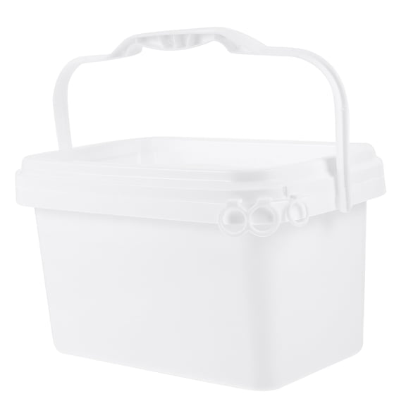 LIFKOME White Plastic Paint Bucket Lid for Home Use, Multipurpose Storage Container, and Leak-Resistant