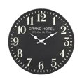 thumbnail image 1 of Zentique ZEN-57152C Round Black Metal Clock, 1 of 1