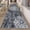 Black/Grey-2'8" x 8' (Rectangular), variant on Hebe Washable Area Rug - 2'x3' Non Slip Soft Distressed Medallion Bedroom Boho Living Room Accent Throw Vintage Entry Floor Carpet For Dining Bathroom Entryway