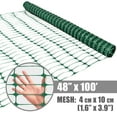 thumbnail image 2 of Fencer Wire 4 ft. Safety Fence, 100 ft. Green Plastic Fencing Roll for Construction Fencing, Pet Fencing and Event Fencing, 4 cm x 10 cm Mesh, 2 of 9
