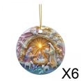 thumbnail image 1 of 6xXmas Colgante Pequeño De Acrílico Adorno De árbol De Navidad Para Jardín Festival Vacaciones, 1 of 10