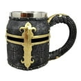 thumbnail image 5 of Atlantic Collectibles Medieval Templar Crusader Knight Suit of Armor Helmet Beer Stein Tankard Coffee Cup Mug, 5 of 5
