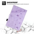 thumbnail image 7 of Dteck Folio Case for Samsung Galaxy Tab A 10.1" 2016 SM-T580/T585, Multi-Angle Viewing Stand PU Leather Embossed Butterfly Soft TPU Back Cover with Card Slots & Pencil Holder,Purple, 7 of 7