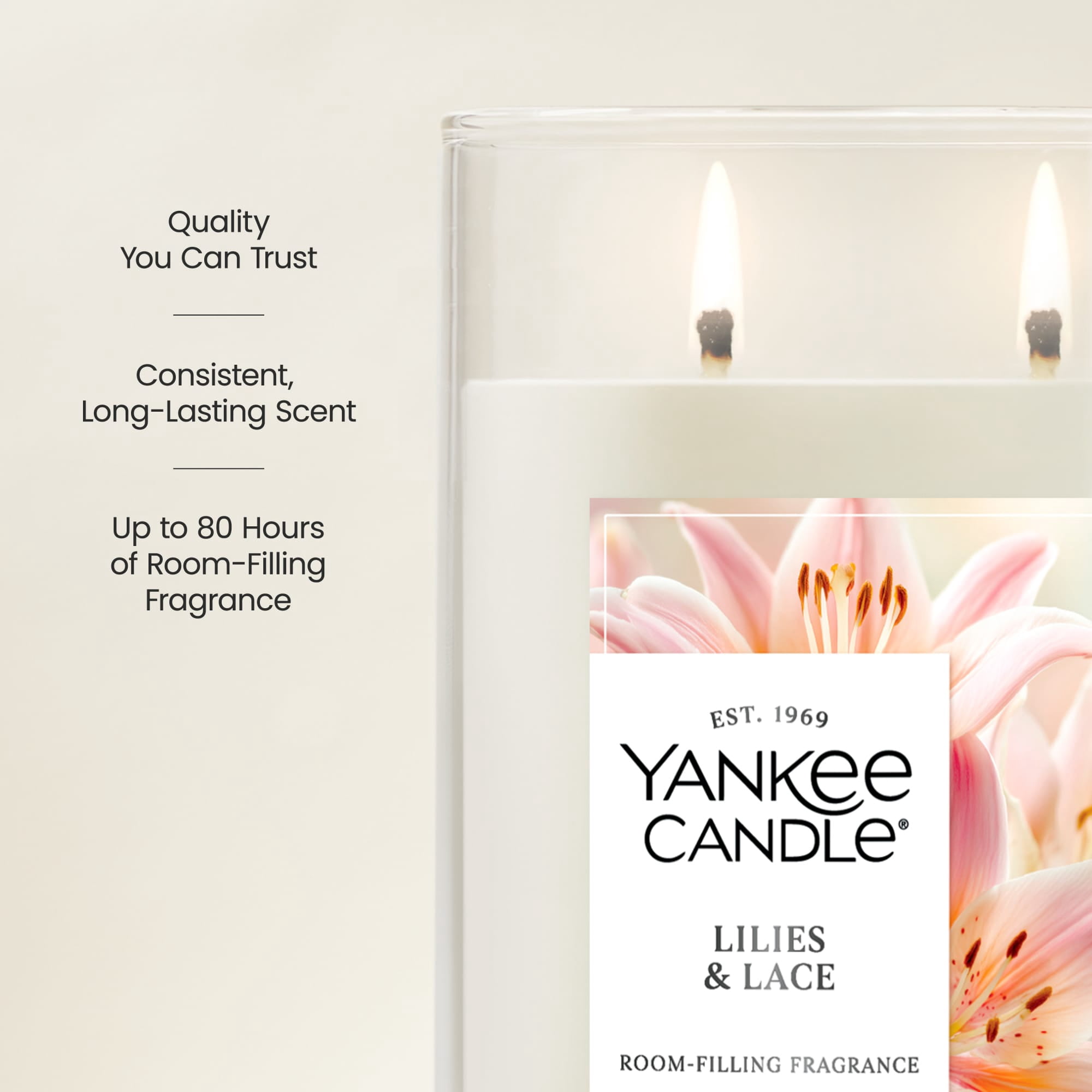 Yankee Candle Lilies & Lace Large Tumbler Scented Candles, 20 oz