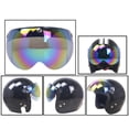thumbnail image 4 of yeacher Retro 3-Snap Helmet Visor for Half Helmets - UV, Fog, Scratch Resistant with Adjustable Flip-Up Base, Universal Fit for Cycling, Riding, and Outdoor Sports, 4 of 7