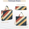 thumbnail image 6 of FORMRS Womens Corduroy Tote Bag Crossbody Shoulder Handbag with Pocket, Beige Stripes, 6 of 7