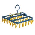 thumbnail image 4 of 32-Clips Side-Mounted Plastic Drying Rack & Organizer for Underwear, Socks - Multifunctional Space-Saving Storage Solution for Home, Dormitory - Export-Quality Indoor Tidy Tool (Milkshake White), 4 of 6