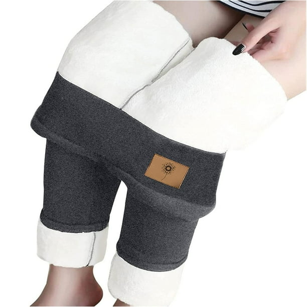 Leggings Térmicos Mujer Pantalones De Chándal Forrados De Invierno Leggings Térmicos De Algodón Deportivos Pantalones De Chándal De Lana Cálidos Pantalones De Ocio Elásticos De Cintura Alta con