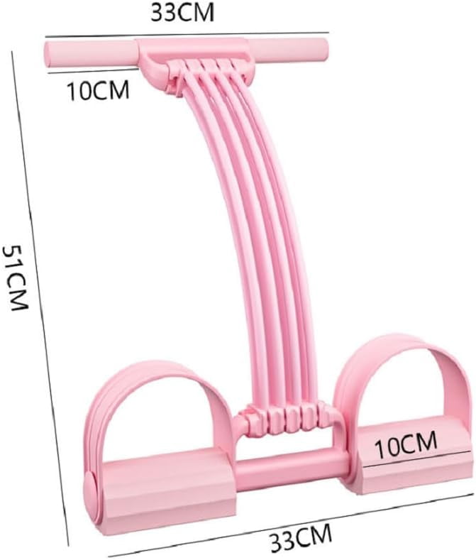 Pedal Resistance Band with Handles, Upgrade 8 Tube Elastic Foot Pedal Puller Bands for Full Body Workout, Abdomen, Waist, Arms, Legs Stretching Training