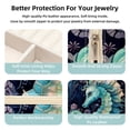thumbnail image 3 of Sea Horse Travel Portable Square Jewelry Box Organizer Earring Necklace Bracelet Holder Decorative Display Case Stand Storage Box, 3 of 6