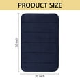 thumbnail image 4 of Semfri Navy Blue Memory Foam Bathroom Mat 20 x 32 inch Bathroom Rugs Bath Rug for Bathroom Floor Shower Tub, 4 of 6