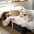 thumbnail image 2 of Lincove 12 Inch Spring Hybrid and Memory Foam Mattress - Medium Firm Mattress CertiPUR-US Certified - Adaptive Support, Pressure Relief - Made in USA - Queen, 2 of 15
